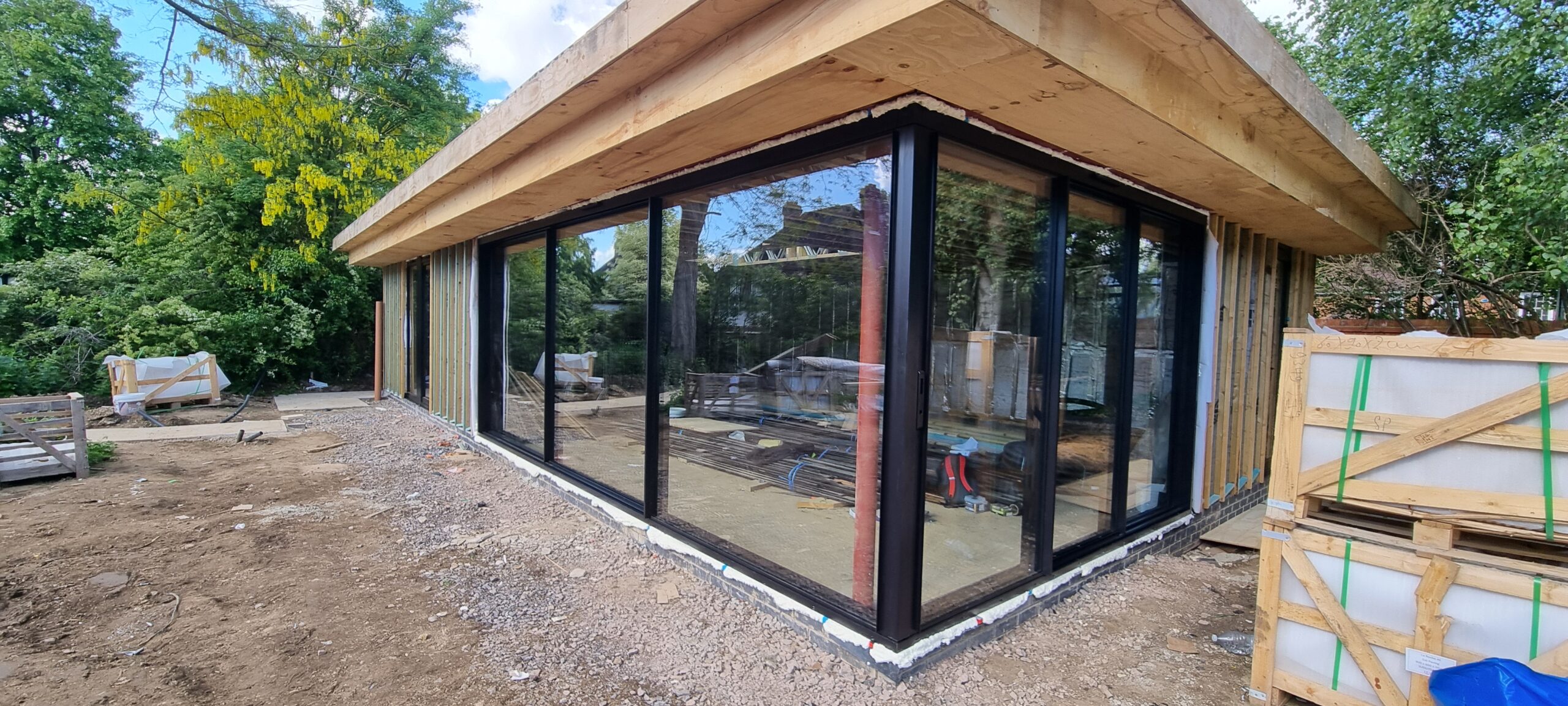 Sliding door installation by Leo Windows